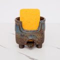 Ceramic Kitchen Sink Sponge Holder with Drain