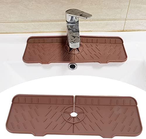 OUKENS Sponge Holder, Brown Silicone Washable Countertop Water