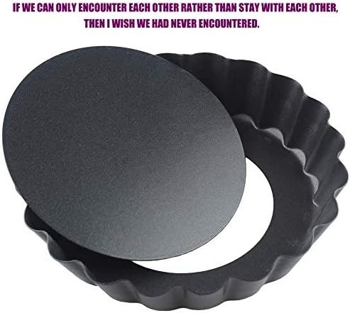 Quiche Pans,Mini tart Pan with Removable Bottom,Non Stick Small Pie
