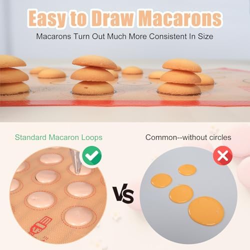 Silicone Baking Mat Macaron Set of 3