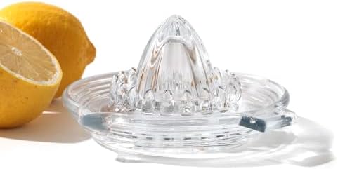 Glass Manual Lemon Juicer with Pour Spout