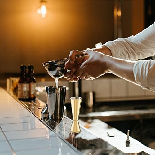 Briout Double Cocktail Jigger for Bartending, 2 OZ & 1 OZ, Rolled Edge