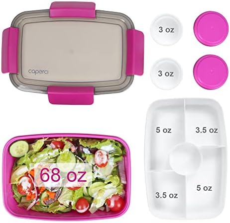 Caperci Large Salad Container Bowl for Lunch - Better Adult Bento