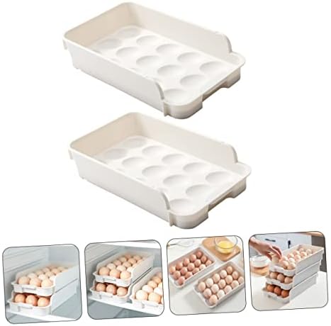 UKCOCO Multi-Function Egg Organizer Lid Thickened Egg Drawer for