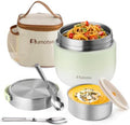 40 oz Insulated Food Jar, Dual Compartments, 8-Hour Heat Retention