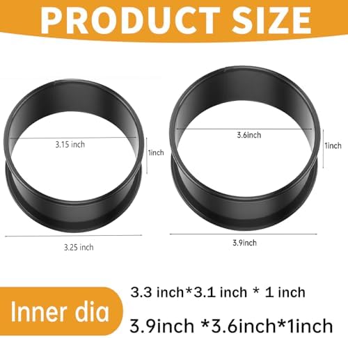 RICHSC-PAN Crumpet Rings, 16Pack Nonstick English Muffin Ring.