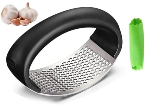 Stainless Steel Garlic Press Rocker Crusher, 1