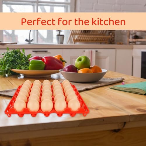 12 Pack Plastic Egg Trays, 30-Egg Flats