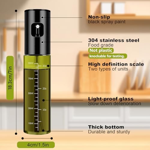 Oil Sprayer for Cooking, 100ml Light-Proof