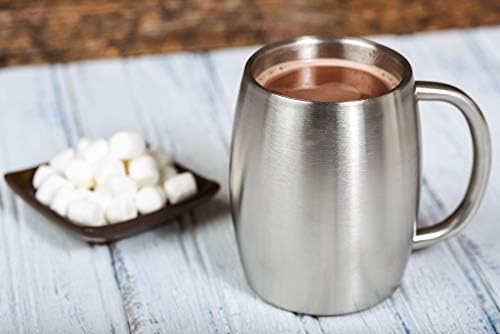 CHILLOUT LIFE Stainless Steel Insulated Coffee Mugs Set of 2 (14oz)