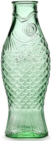 Serax Glass Water Pitcher | Fish & Fish glassware by Paola Navone