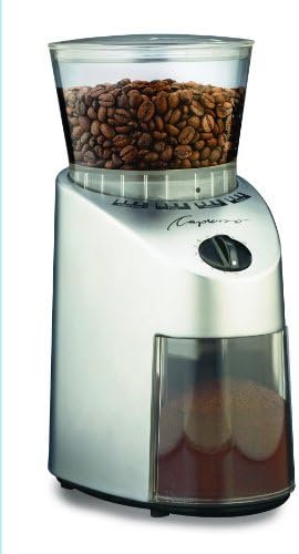 Capresso 560.04 Infinity Conical Burr Grinder, Brushed Silver