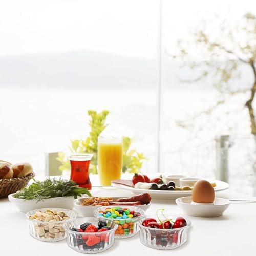Frcctre 16 Pack 4 Inch Glass Bowls, 8.5 Oz Small Glass Prep Bowls
