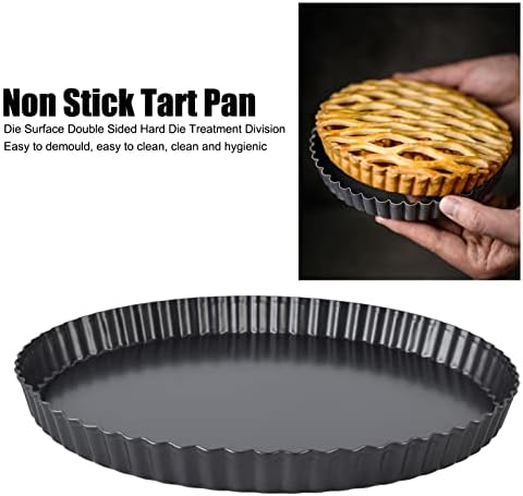 Tart Pan with Removable Bottom, Non Stick Quiche Baking Dish, Large