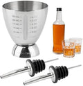 Cocktail Measuring Jigger Set, Stainless Steel Shot Measure Cup with 1