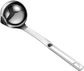 Stainless Steel Oil Separator Soup Ladle Gravy Food Fat Separator Skimmer Spoon by Hvanam