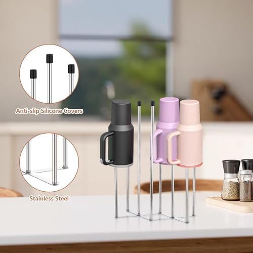 2 Pcs Foldable Bottle Drying Rack Stainless Steel Plastic Bag Drying