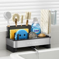 Nacial Kitchen Sink Organizer with Sponge and Tall Brush Holder