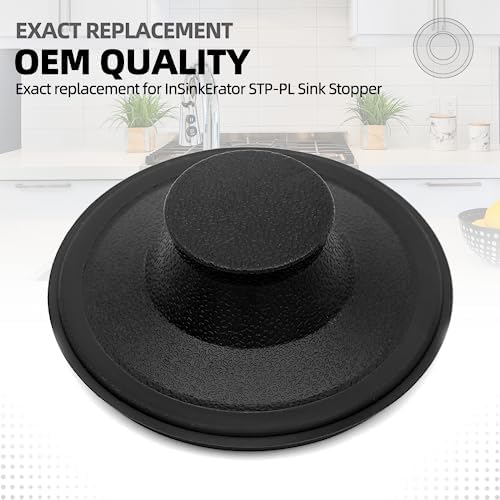 (2 Pack) Exact Replacement for InSinkErator STP-PL/STPPL Black Rubber