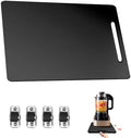 Bamboo Appliance Slider, Elegant Sliding Tray for Coffee Maker & Heavy