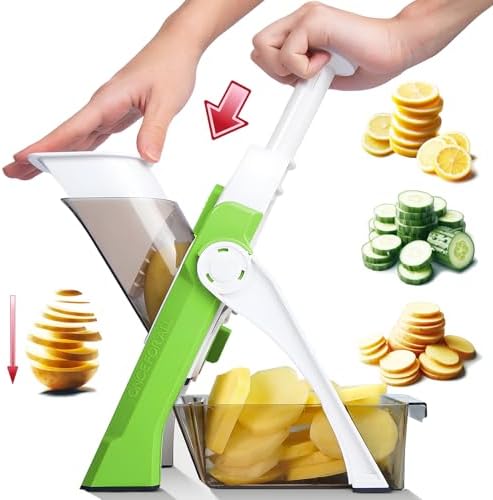 ONCE FOR ALL Safe Mandoline Slicer, Green