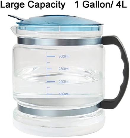 1 Gallon/ 4l Water Glass Carafe for Distiller with Counter Top