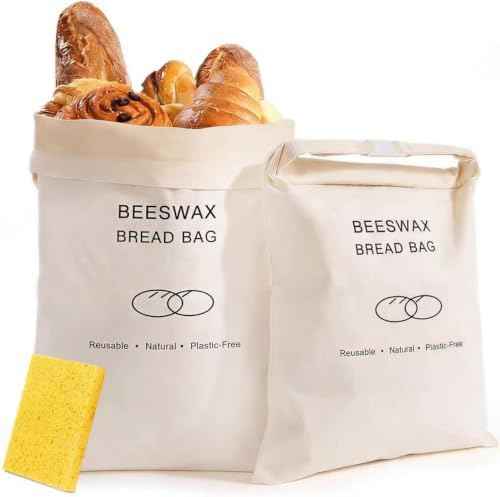 Reusable Beeswax Bread Bag for Sourdough