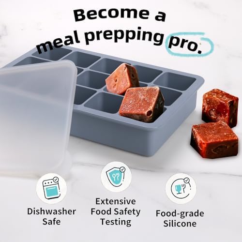 2 Tbsp Silicone Freezer Molds - Perfect for Storing Garlic, Herbs