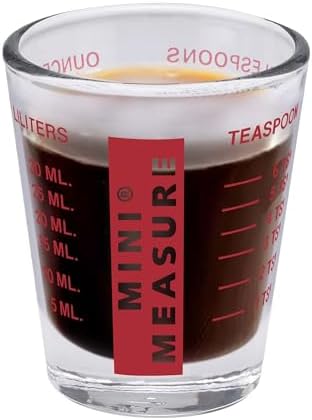 Kolder Mini Measure Heavy Glass, 20-Incremental Measurements
