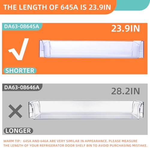 RT18M6215SR Door Shelf 24in for Samsung Fridge Lower Door Shelf