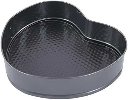 6pcs Heart Shaped Non Stick Springform Pan Set, Stainless Steel Baking
