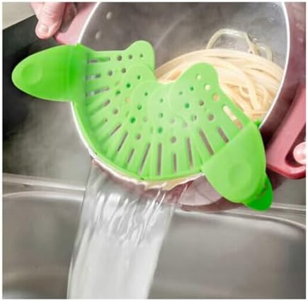 Generic NXCYZY Collapsible Clip On Strainer Silicone Pots And Pans