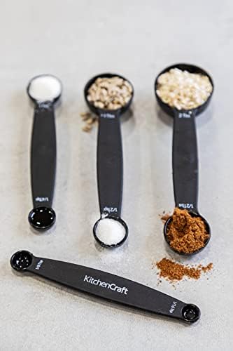 KitchenCraft Magnetic Measuring Spoons Set Stainless Steel Stackable
