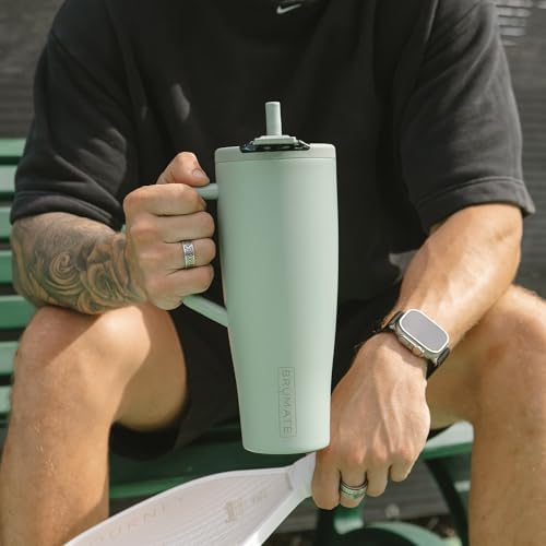 BrüMate Era Flip 40oz Tumbler with 100% Leakproof Covered Straw Lid