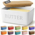PriorityChef Extra Large Butter Dish with Lid for Countertop, Ceramic