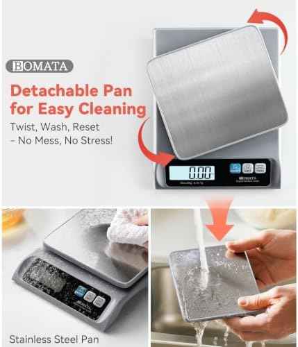 BOMATA 0.1g High Precision Digital Kitchen Food Scale, 13lb Gram Scale