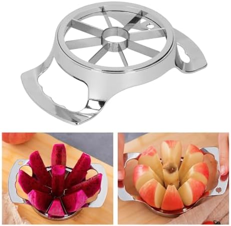 Stainless Steel Fruit Cutter, Multifunction Apple Core Slicer with