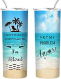Fatbaby Retirement Gifts for Women,Happy Retirement Travel Tumbler