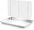 E-far Large Baking Sheet with Wire Rack, 20" x 14"