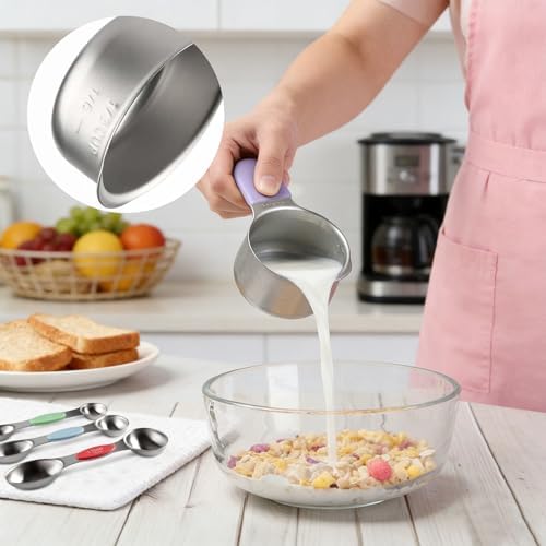16PCS 304 Magnetic Measuring Cups and Spoons Set with Leveler