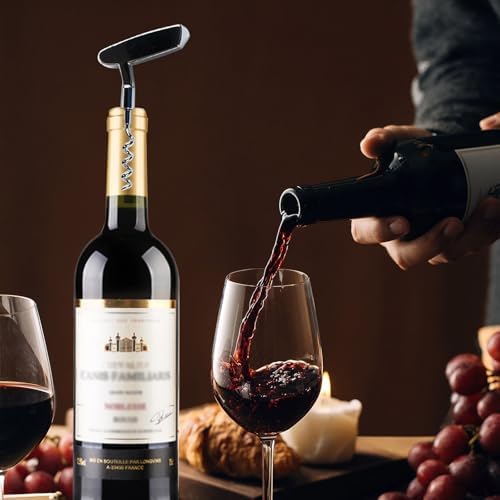 Golf Club Bottle Opener Set of 3, Zinc Alloy Wine Corkscrew & Stopper