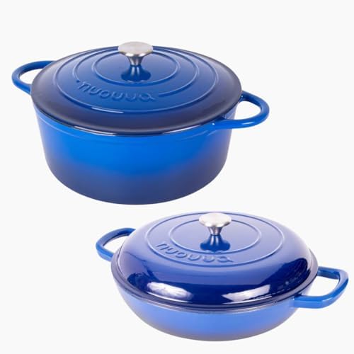 Nuovva Enamelled Cast Iron Dutch Oven with Lid