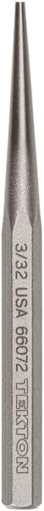 TEKTON 3/32 Inch Solid Punch | 66072 | Made in USA by TEKTON