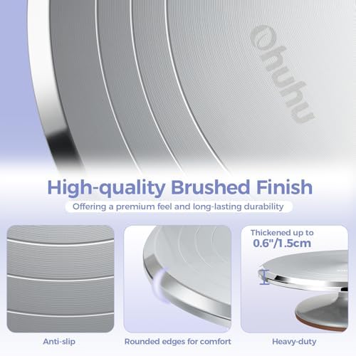 Cake Turntable, Ohuhu Aluminium 12'' Cake Decorating Kit Supplies