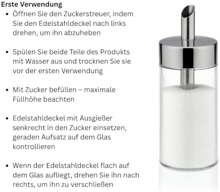 Tescoma 650366.00 Sugar Dispenser Glass 7,6 oz