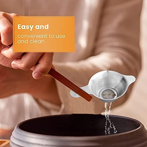 2 pack Fine Mesh Tea Strainers, Stainless Steel Small Mesh Tea Filter