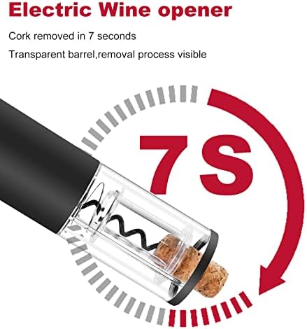 Electric Wine Opener, Automatic Corkscrew with Foil Cutter, Cool Home