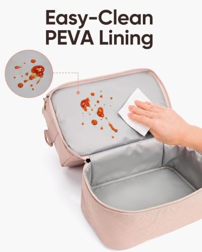 NISHEL Lunch Bag for Women, lunch box with Insulated Compartment and
