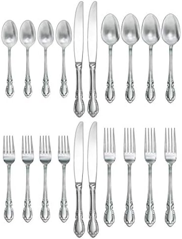 Pfaltzgraff Vienna Everyday Flatware Service for 4, 20 Piece Set, 18/0