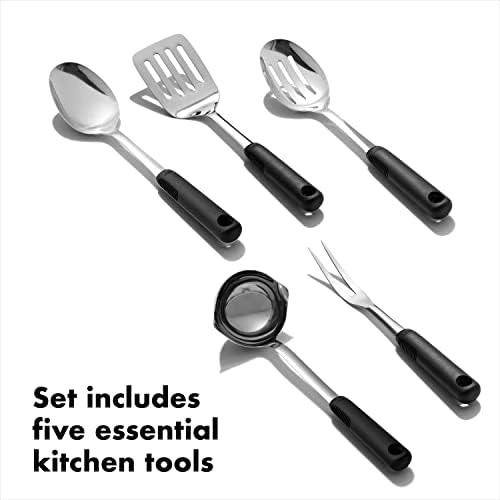OXO Good Grips Stainless Steel Kitchen Tool Set, 6 Piece